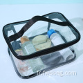 Sac de rangement de voyage Toitrage Organisez des sacs cosmétiques à fermeture éclair transparent transparent imperméable sacs de maquillage transparent sacs à fermeture éclair